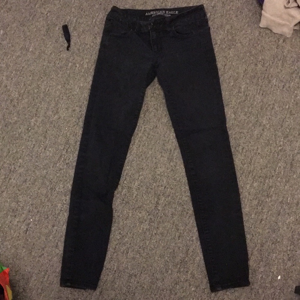 Black American Eagle skinny jeggings